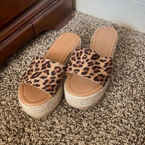 SOLD Bonnibel Leopard print platforms